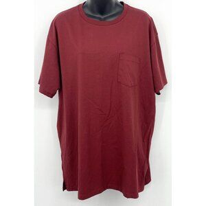 Kenneth Cole Mens Red T-Shirt XXL The Pocket Tee Short Sleeve Round Neck NEW